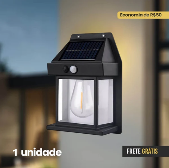 Refletor Solar inteligente Ecolux- Carregamento Solar, Economia de Energia