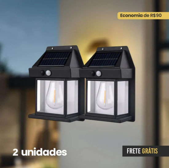 Refletor Solar inteligente Ecolux- Carregamento Solar, Economia de Energia