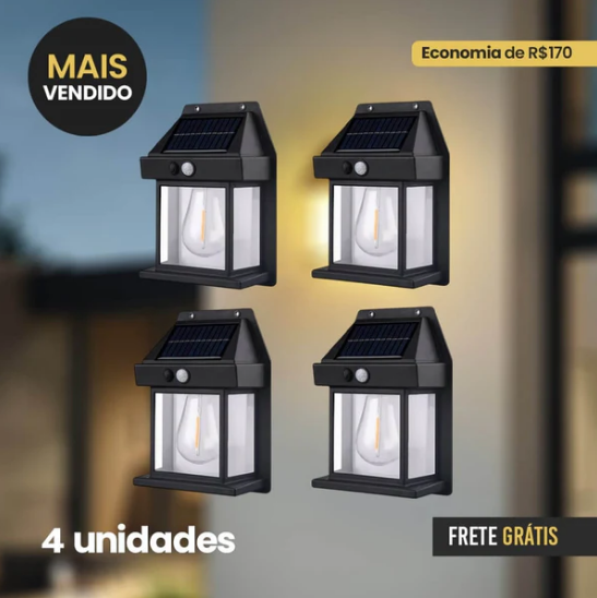 Refletor Solar inteligente Ecolux- Carregamento Solar, Economia de Energia