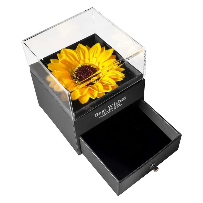 Colar e Caixa Girassol Abrazza- Banhado em 18K